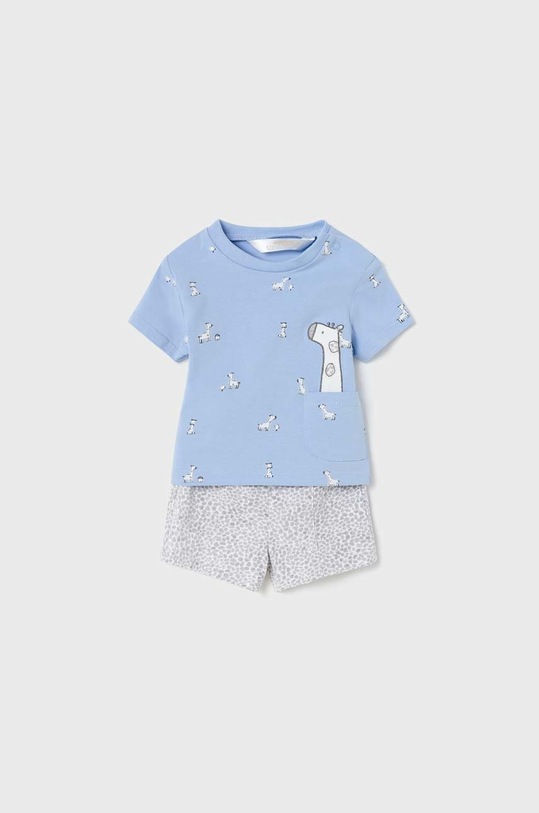 Mayoral Newborn komplet niemowlęcy 2-pack 1619.1A.NEWBORN niebieski SS23