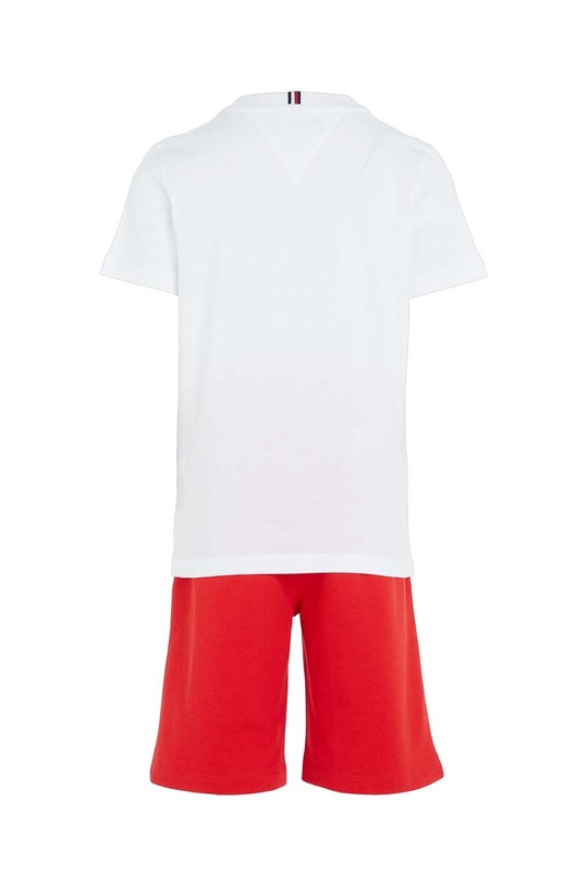 Chłopiec Tommy Hilfiger komplet bawełniany dziecięcy KB0KB08186.PPYX czerwony