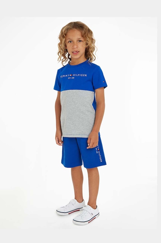 Tommy Hilfiger komplet bawełniany dziecięcy nadruk granatowy KB0KB08359.PPYX