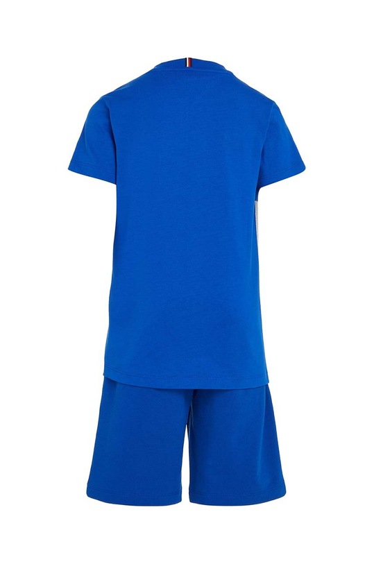 Chłopiec Tommy Hilfiger komplet bawełniany dziecięcy KB0KB08359.PPYX granatowy