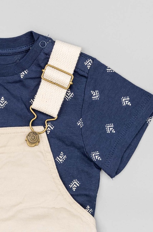 CHLAPEC Dětská bavlněná souprava zippy ZBBAP0602.23009 béžová