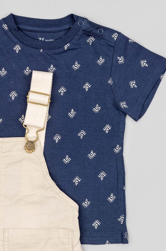 Dětská bavlněná souprava zippy ZBBAP0602.23009 béžová