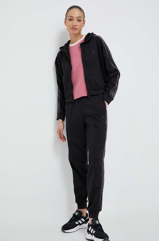 Спортивный костюм adidas трикотаж чёрный HY5912