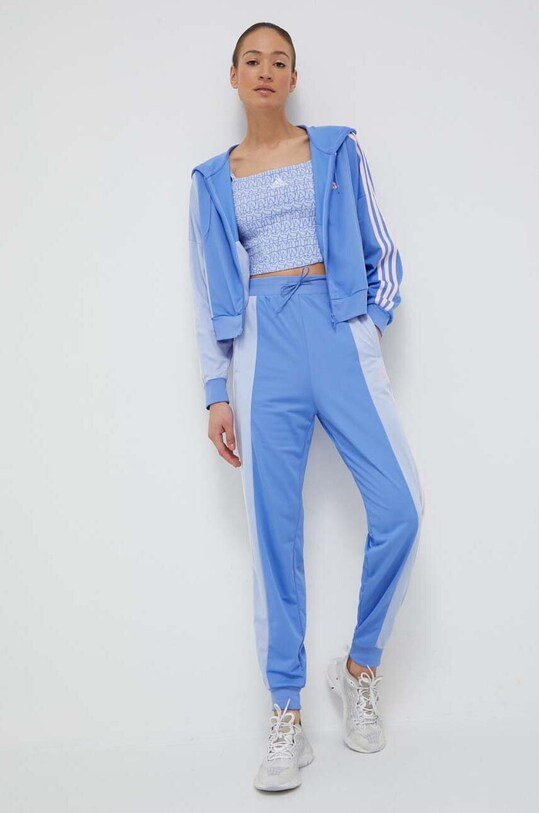 adidas dres wzorzyste niebieski IC0399