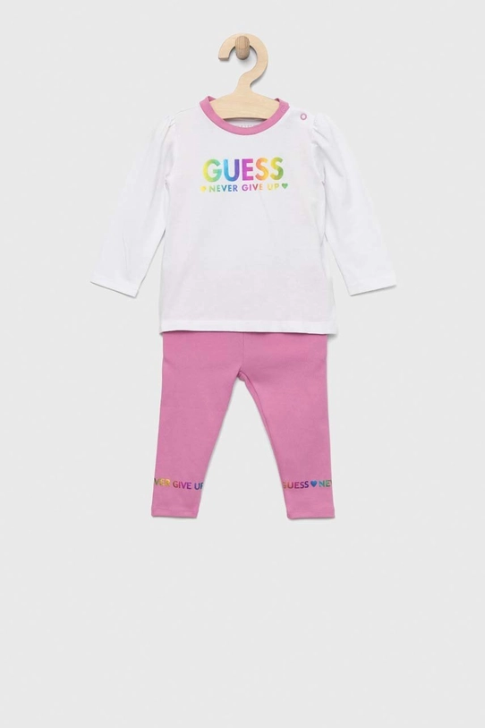 Guess komplet niemowlęcy z elastanem różowy A3RG06.K6YW1.PPYX