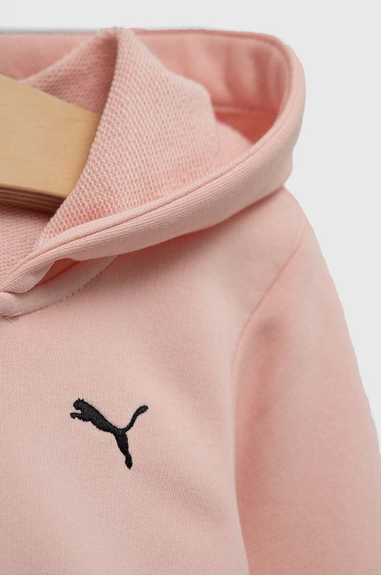 Dziewczynka Puma dres dziecięcy Hooded Sweat Suit TR cl G 67358666.PPYX różowy