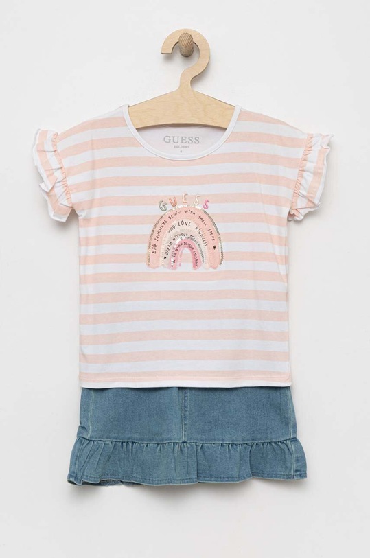 Dětská souprava Guess hladký růžová K3GG01.K6YW0.PPYX