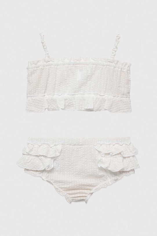 Pamučna dječja trenirka Jamiks MIKI.Top.bloom.JLF016.G bijela SS23