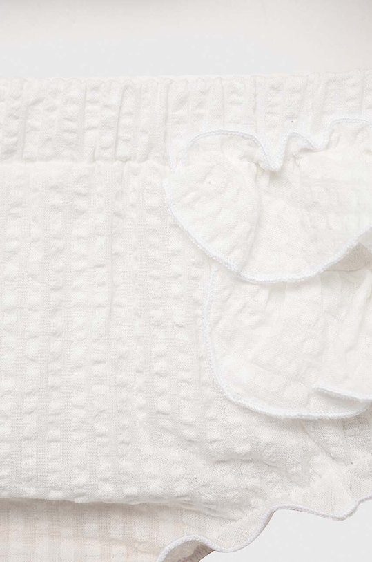 Παιδικό βαμβακερό σετ Jamiks MIKI.Top.bloom.JLF016.G λευκό