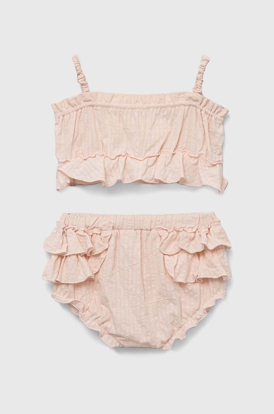 Дитячий бавовняний комплект Jamiks бавовна помаранчевий MIKI.Top.bloom.JLF016.G