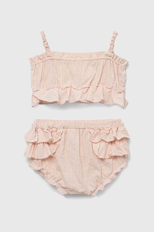 Дитячий бавовняний комплект Jamiks бавовна помаранчевий MIKI.Top.bloom.JLF016.G