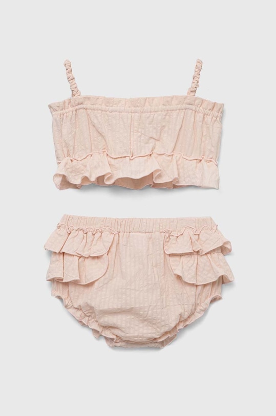 Дитячий бавовняний комплект Jamiks MIKI.Top.bloom.JLF016.G помаранчевий SS23