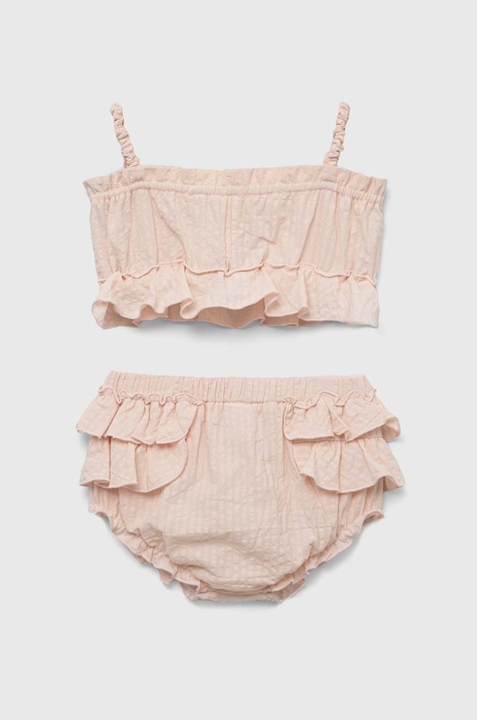 Дитячий бавовняний комплект Jamiks MIKI.Top.bloom.JLF016.G помаранчевий SS23