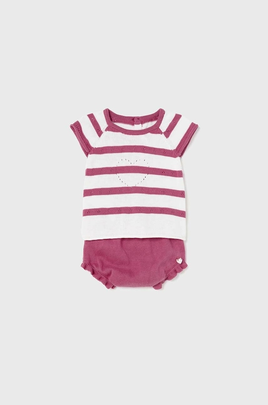 Komplet za bebe Mayoral Newborn bez uzorka ljubičasta 1248.2B.NEWBORN