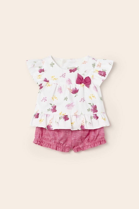 Бебешки памучен комплект Mayoral Newborn изчистен виолетов 1256.2N.NEWBORN