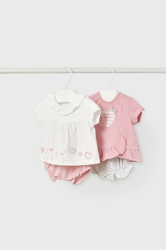 Komplet za bebe Mayoral Newborn 2-pack Planet friendly roza 1609.2D.NEWBORN
