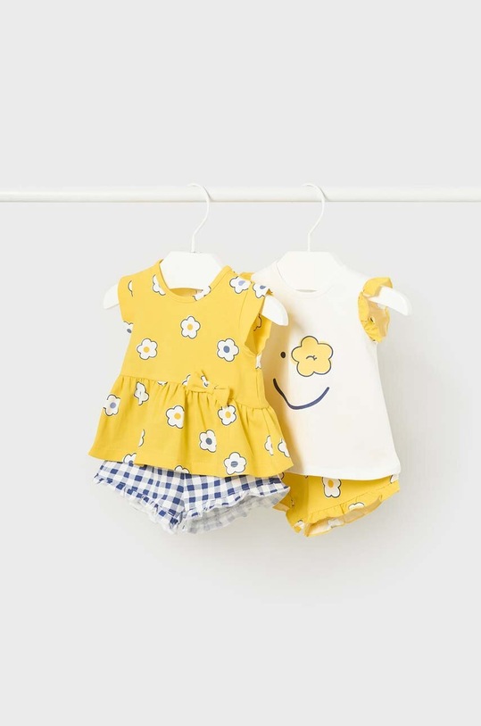 Mayoral Newborn compleu bebe 2-pack tricotaj galben 1610.2K.NEWBORN