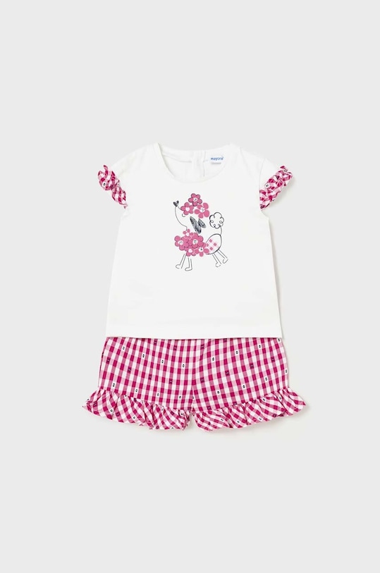 Σετ μωρού Mayoral εμπριμέ ροζ 1281.4B.BABY