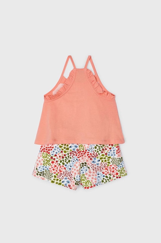 Mayoral komplet bawełniany dziecięcy 3219.6N.MINI pomarańczowy SS23