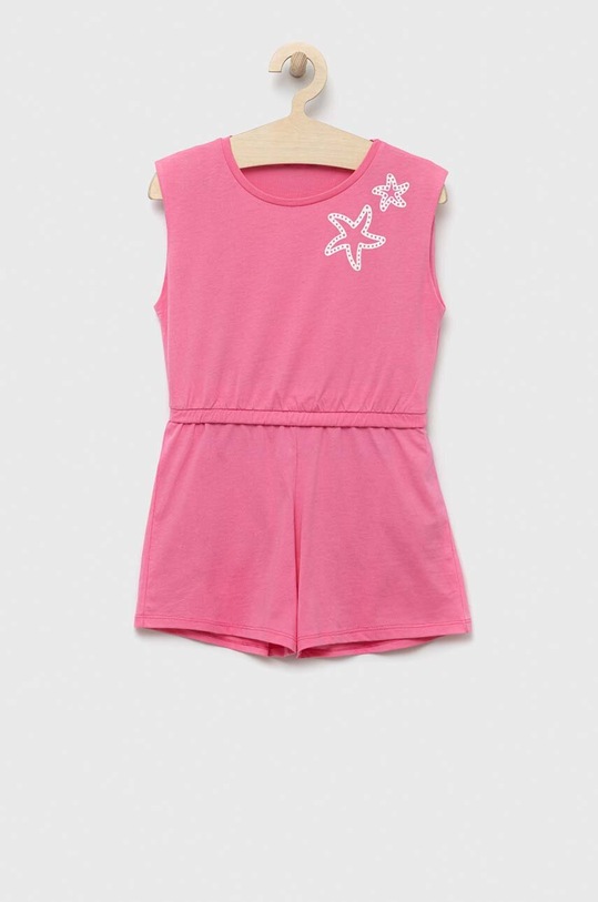 Παιδικό βαμβακερό σετ United Colors of Benetton στάμπα ροζ 3096CK007.G.SEASONAL