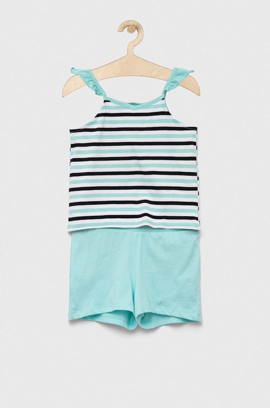 United Colors of Benetton komplet bawełniany dziecięcy bawełna turkusowy 3NVVGK009.P.SEASONAL