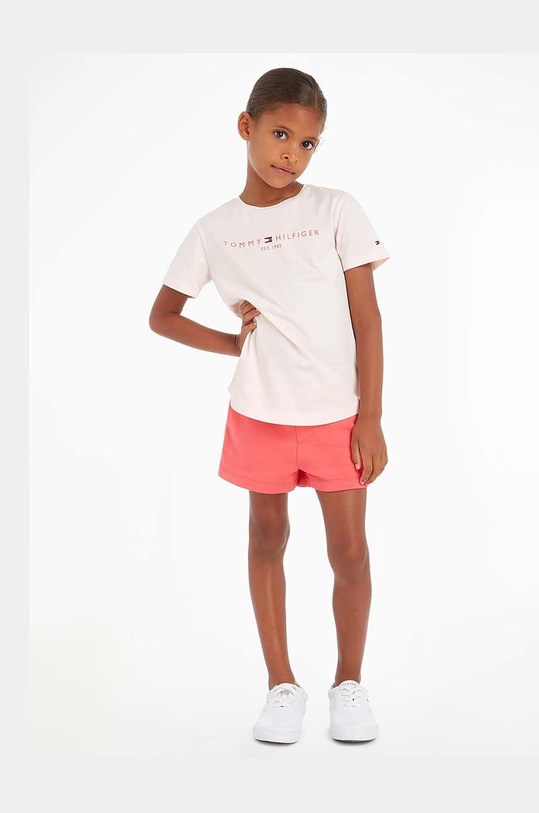 Tommy Hilfiger komplet dziecięcy dzianina pomarańczowy KG0KG07281.PPYX