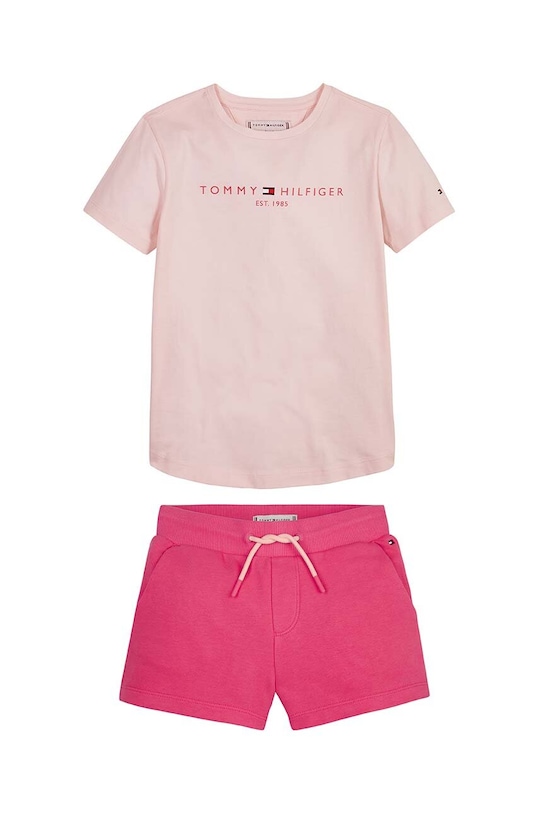 Tommy Hilfiger komplet dziecięcy KG0KG07281.PPYX pomarańczowy SS23