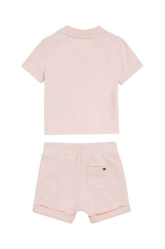 Komplet za bebe Tommy Hilfiger KN0KN01488.G.PPYX roza SS23