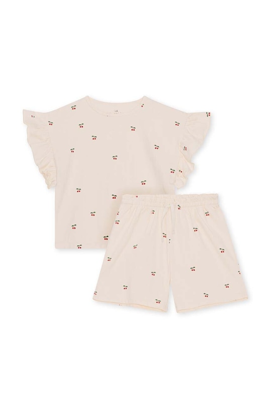 Konges Sløjd komplet bawełniany dziecięcy wzorzyste beżowy KS4609