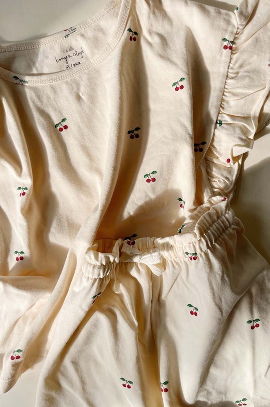 Konges Sløjd komplet bawełniany dziecięcy KS4609 beżowy SS23