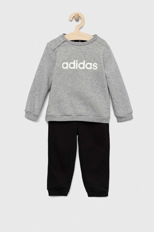 adidas dres dziecięcy I LIN FL dzianina szary HR5882