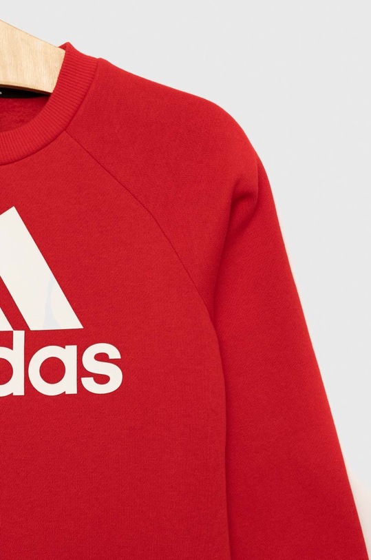 Dětská tepláková souprava adidas LK BOS JOG červená HR5916