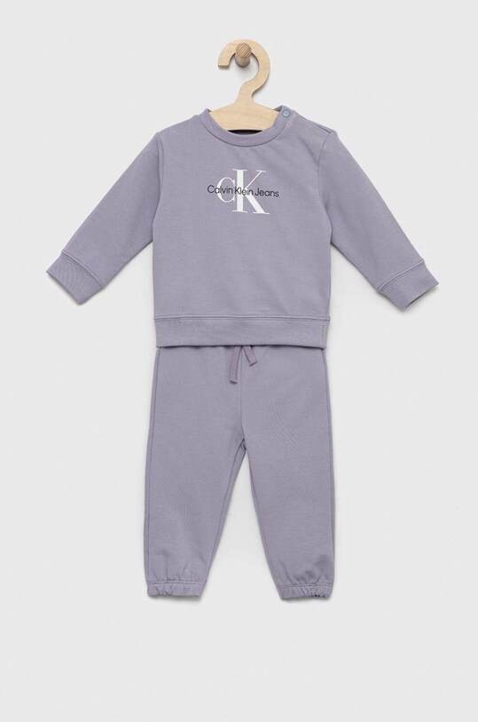 Otroški komplet Calvin Klein Jeans Pletenina vijolična IN0IN00017.PPYX