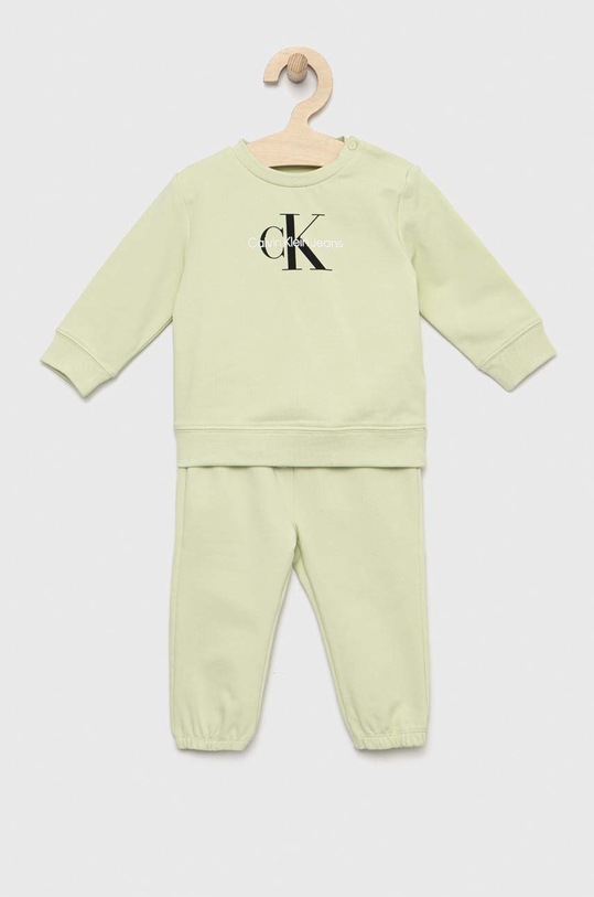 Calvin Klein Jeans komplet niemowlęcy z elastanem zielony IN0IN00011.PPYX