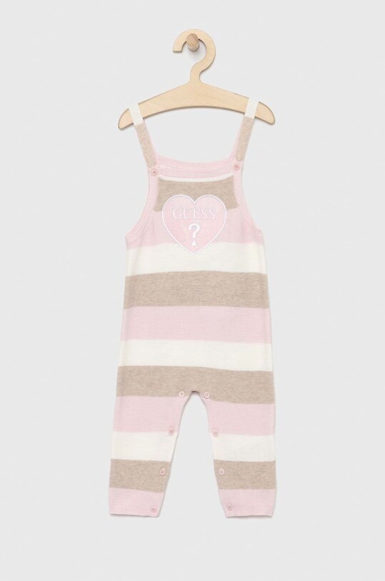 Guess komplet bawełniany niemowlęcy różowy H3RW03.K6YW1.PPYX