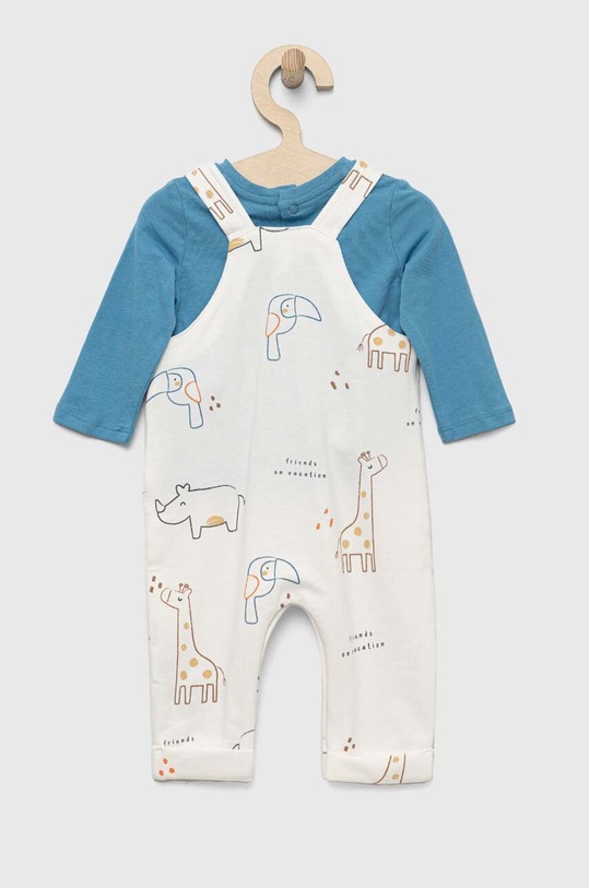 OVS komplet bawełniany niemowlęcy 1715674.Newborn niebieski SS23