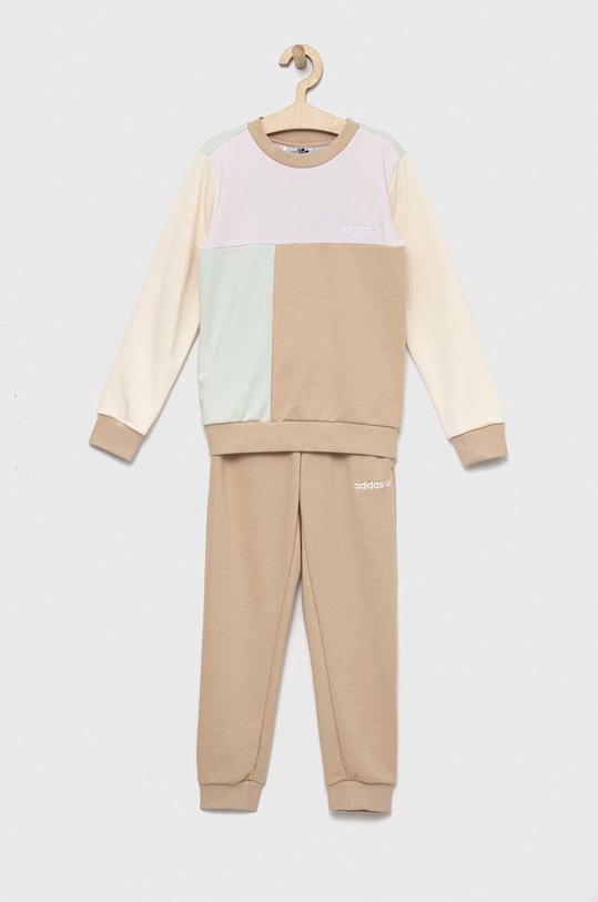 Dětská tepláková souprava adidas Originals pletenina béžová HK9820