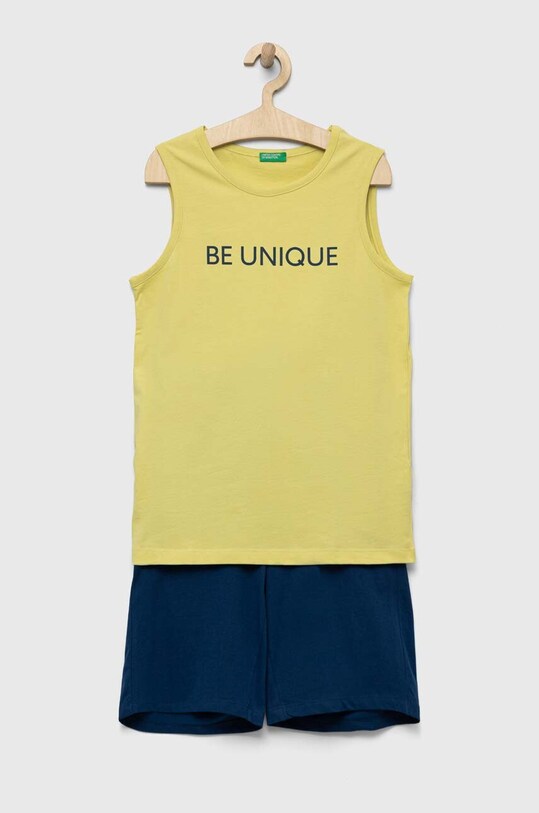 Παιδικό σετ United Colors of Benetton στάμπα πράσινο 3096CK005.G.SEASONAL