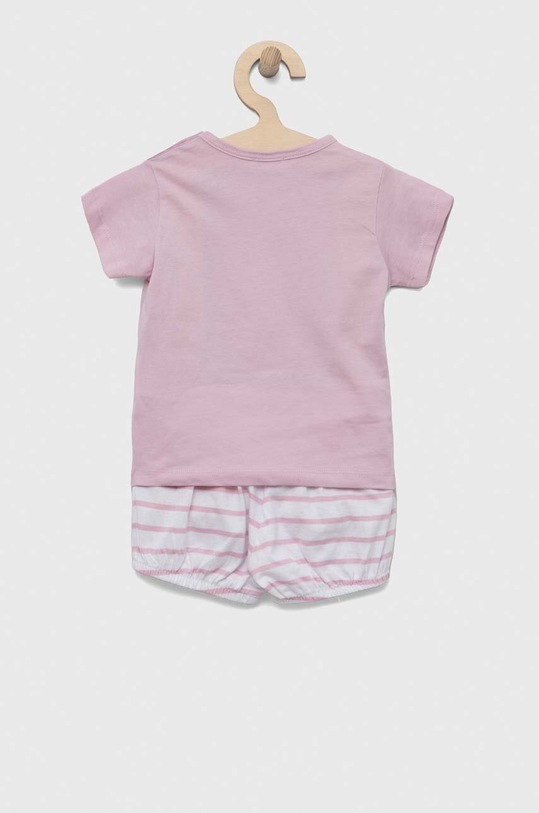 Βρεφικό βαμβακερό σετ United Colors of Benetton 3I6TA1032.W.SEASONAL ροζ SS23