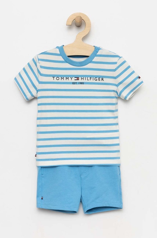 Tommy Hilfiger komplet niemowlęcy nadruk niebieski KN0KN01596.PPYX