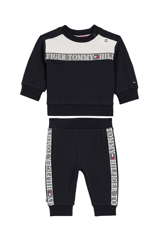 Tommy Hilfiger dres niemowlęcy z elastanem granatowy KN0KN01599.PPYX