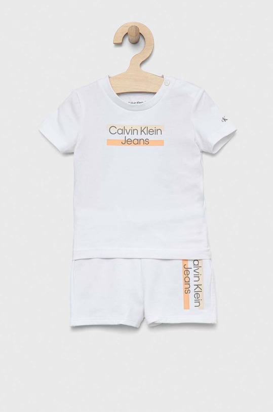 Calvin Klein Jeans komplet dziecięcy z elastanem biały IN0IN00072.PPYX