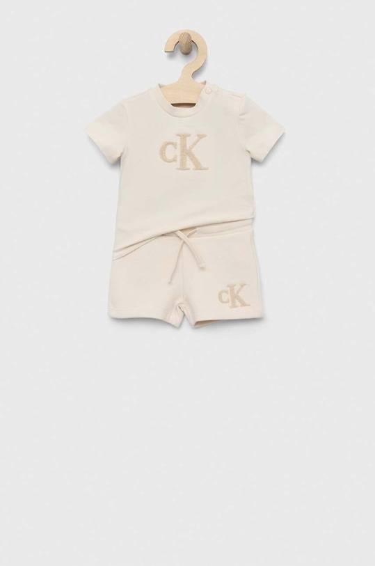 Calvin Klein Jeans komplet dziecięcy IN0IN00103.PPYX beżowy SS23