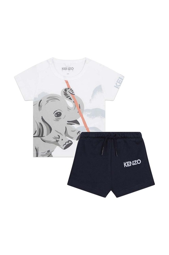 Детски комплект Kenzo Kids памук бял K98093
