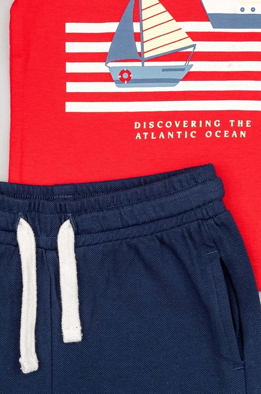 zippy komplet bawełniany dziecięcy czerwony ZBBAP0602.23003