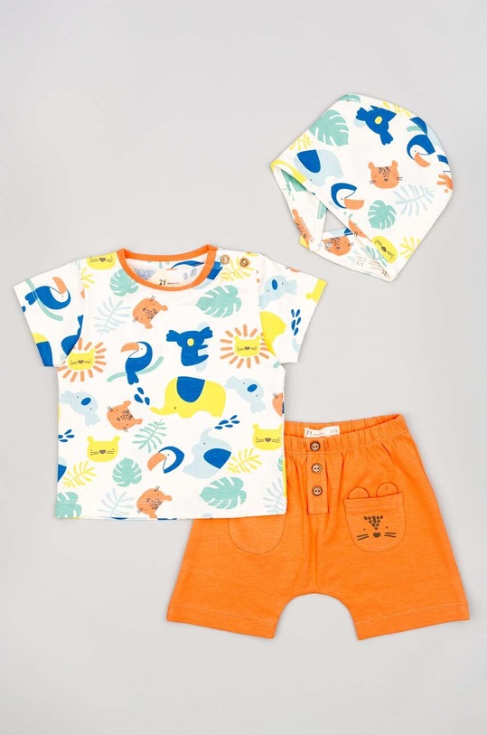 zippy komplet niemowlęcy ZNBAP0602.23016 pomarańczowy SS23