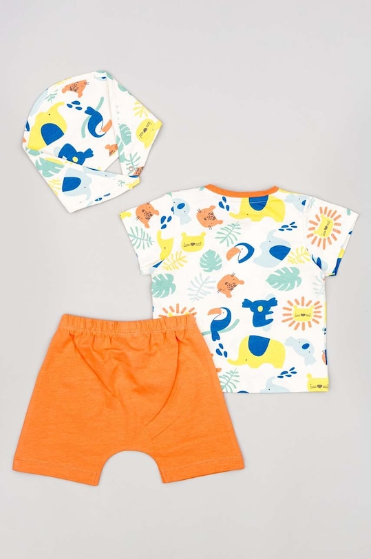 Chłopiec zippy komplet niemowlęcy ZNBAP0602.23016 pomarańczowy