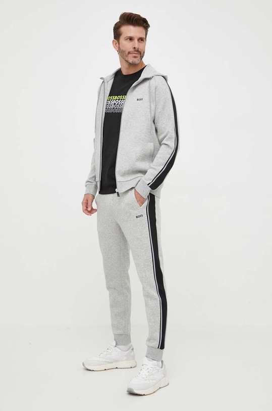 BOSS melegítő szett BOSS GREEN aplikációval szürke 50497185