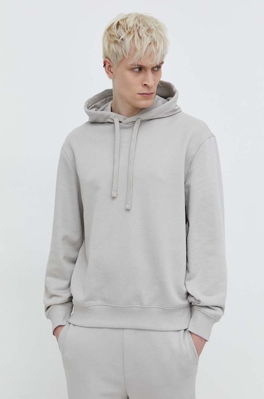 HUGO dres bawełniany 50492581 beżowy NC25