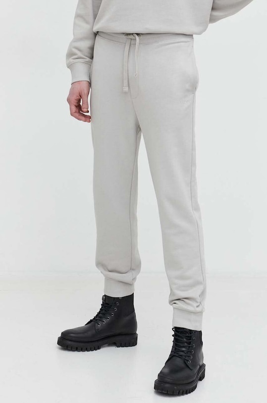 HUGO dres bawełniany beżowy 50492581